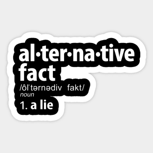 Alternative Facts Definition Sticker